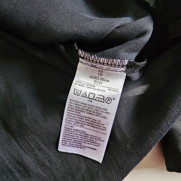 Banana Republic XS satin Black Button Down Shirt - Picture 5 of 5